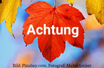 Achtung geänderte Öffnungszeiten