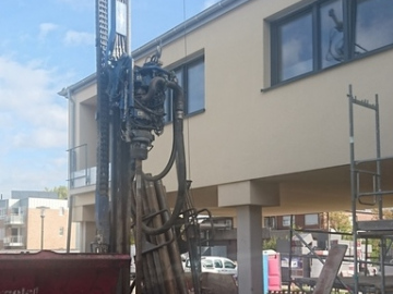 Bild 1: Bohrung zur Einrichtung einer Erdwärmesonde