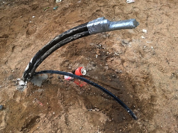 Bild 3: Oberer Abschluss einer Erdwärmesonde