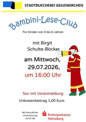 Feuerwehr Bambini Leseclub
