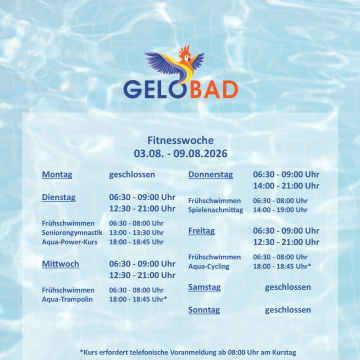 Fitnesswoche Gelobad 2026