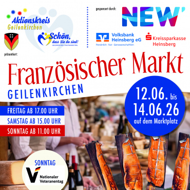 Französischer Markt bringt herrliches Flair nach Geilenkirchen