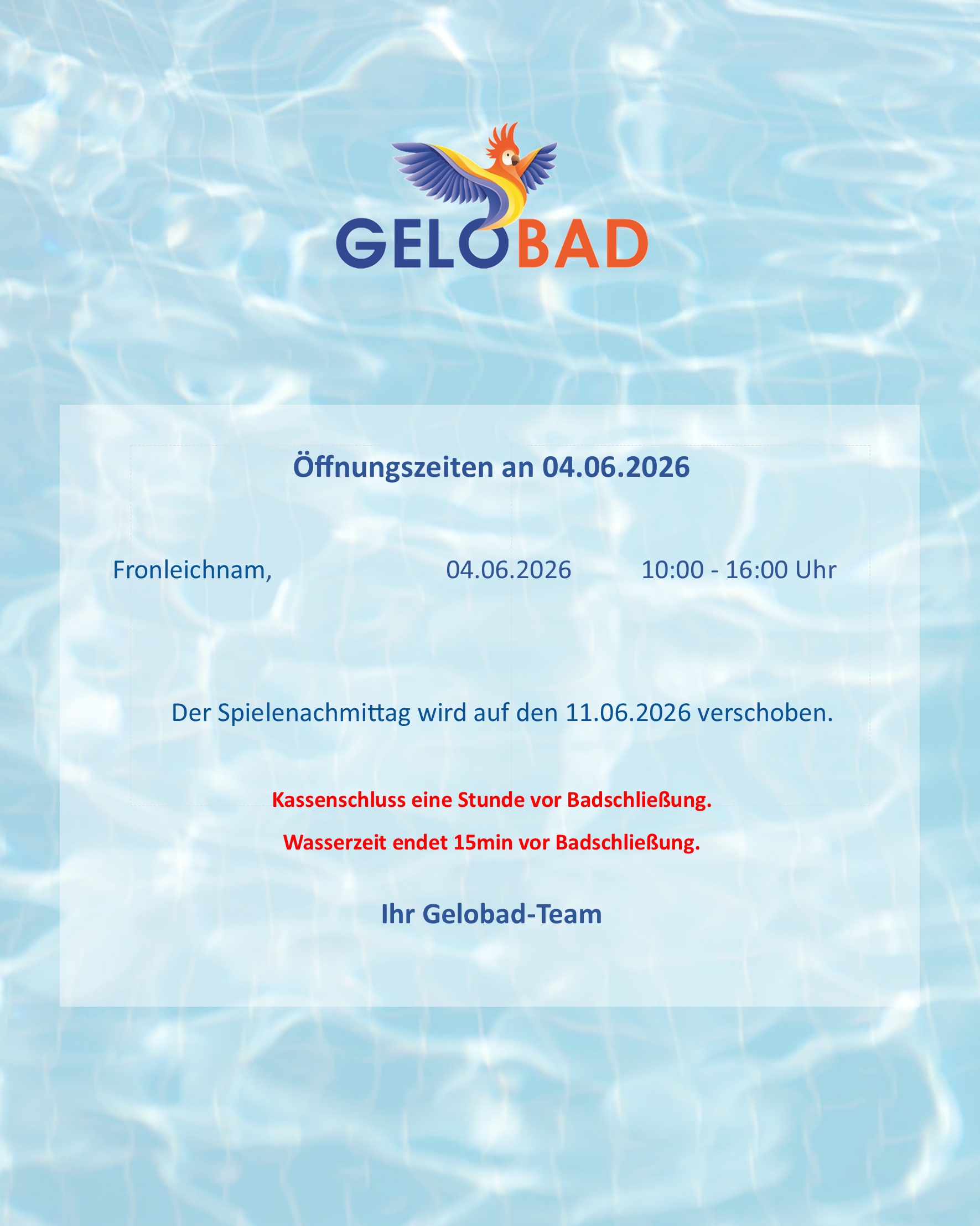 Gelobad Fronleichnam