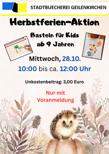 Herbstferien Basteln 2026 ab 9 Jahren
