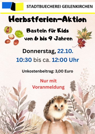 Herbstferien Basteln 2026