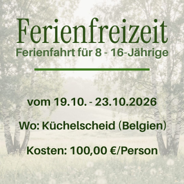Herbstferienfahrt Zille 2026