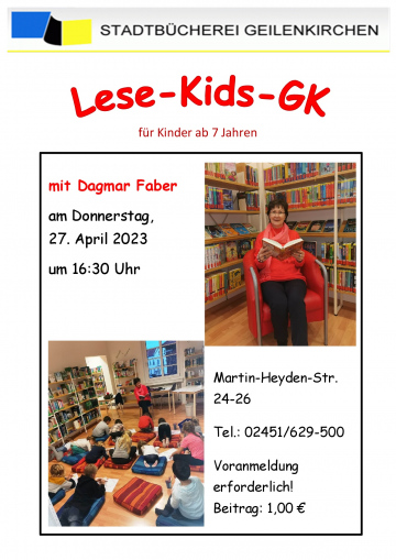 Lesekids mit Dagmar im April 2023