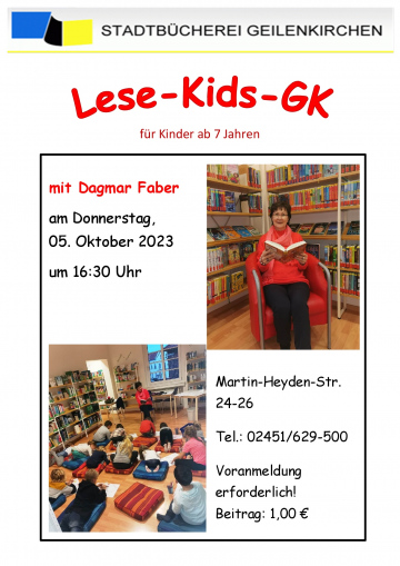 Lesekids mit Dagmar im Oktober 2023