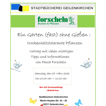 „Saatgut-Aktionstag“ der Stadtbücherei 2026