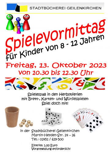 Spielevormittag in den Herbstferien