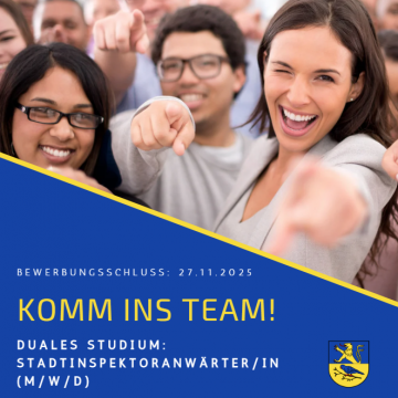 Stadtinspektoranwärter/in (w/m/d)