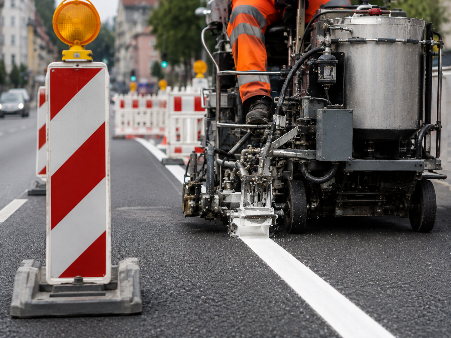 Strassenmarkierungsarbeiten