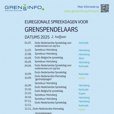 Termine Grenzgängersprechtage 2025