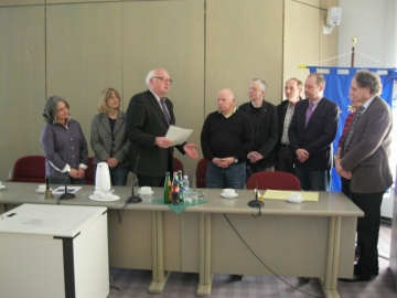 Überreichung Antrag Stolpersteine