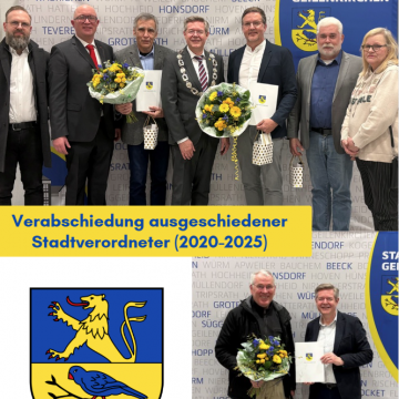 Verabschiedung ausgeschiedener Stadtverordneter 